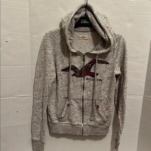 Hollister Gray Zip-Up Hoodie